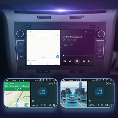 Autoradio Voiture - CarPlayRadio™ - Noir - Rafiki Auto