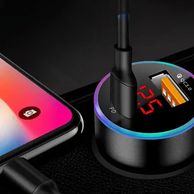 Bluetooth pour la voiture - LedCarCharger™ - Noir - Rafiki Auto