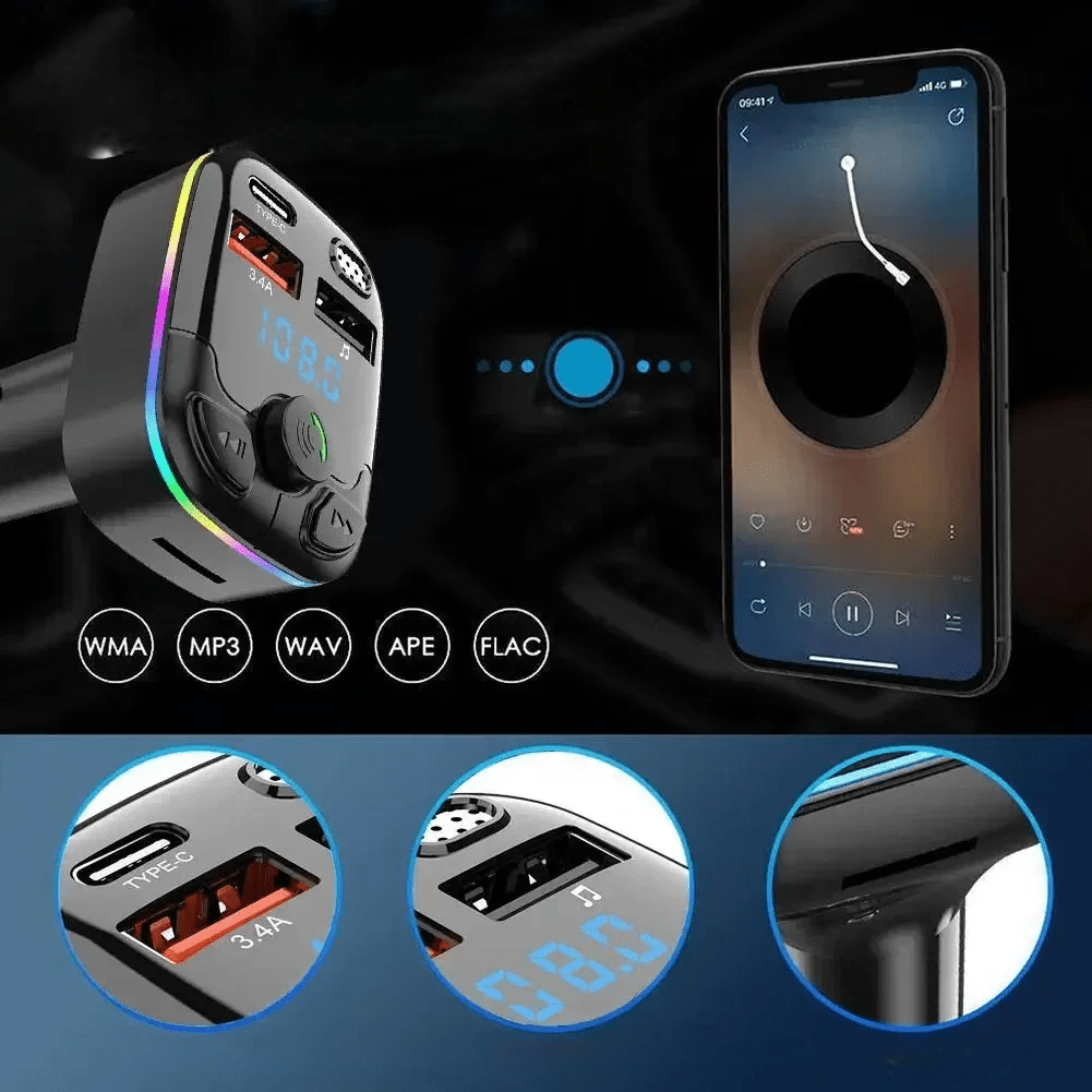 Transmetteur FM Bluetooth - CarFMTransmitter™ - Rafiki Auto