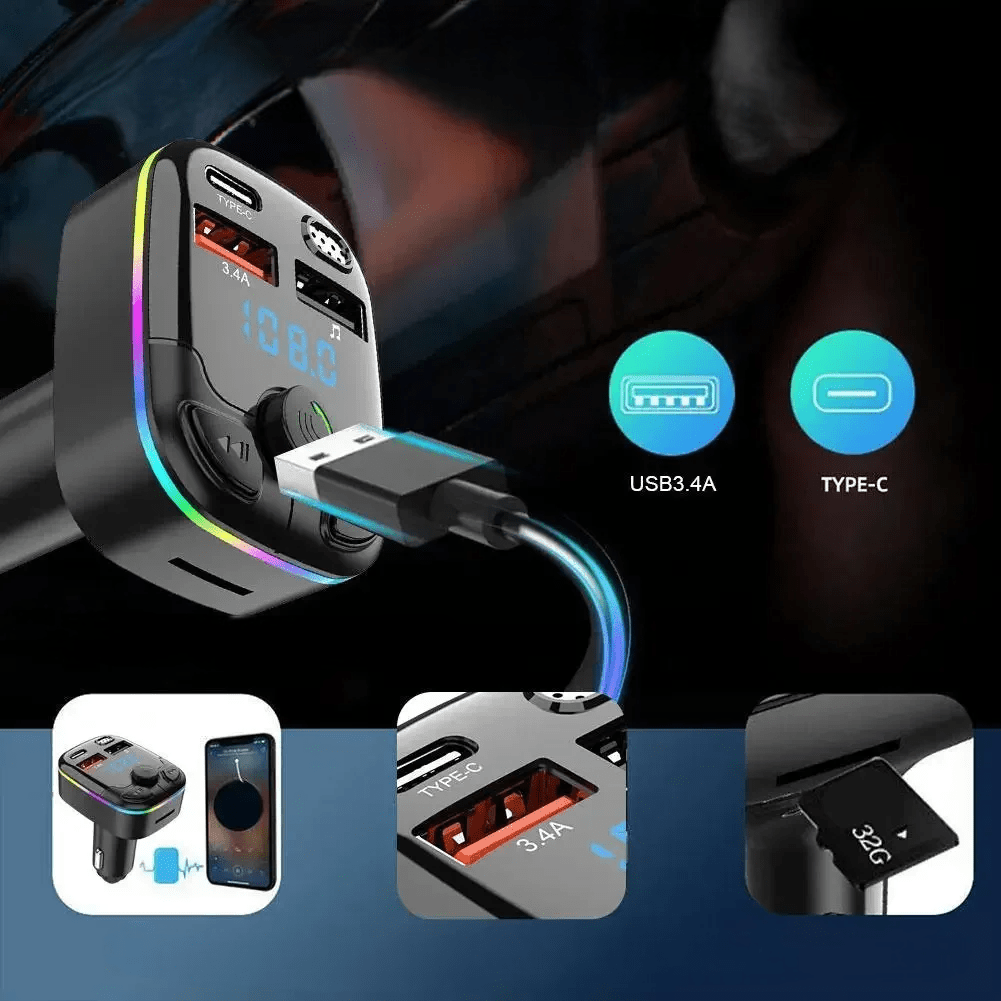 Transmetteur FM Bluetooth - CarFMTransmitter™ - Rafiki Auto