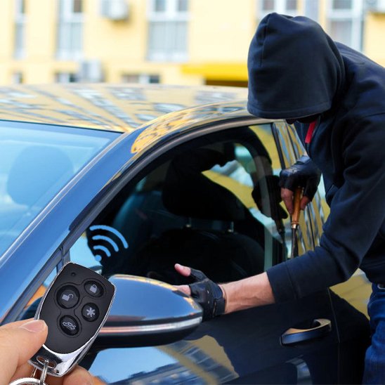 Alarme voiture détectant une tentative de vol
