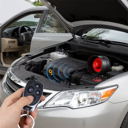télecommande activant une alarme voiture sous le capot