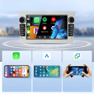 Autoradio Voiture - CarPlayRadio™ - Blanc - Rafiki Auto
