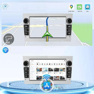 Autoradio Voiture - CarPlayRadio™ - Blanc - Rafiki Auto