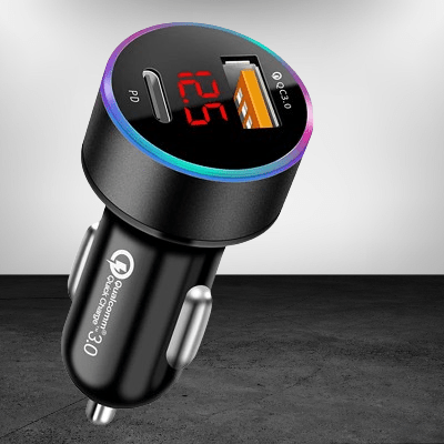 Bluetooth pour la voiture - LedCarCharger™ - Noir - Rafiki Auto