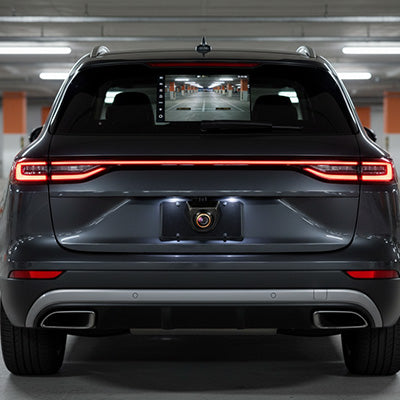 voiture avec camera de recul noire