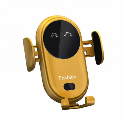 support telephone voiture jaune