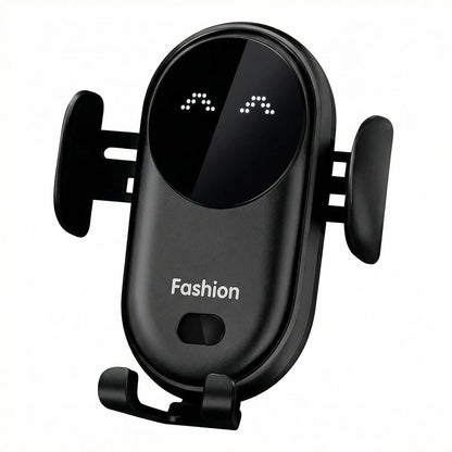 support telephone voiture noir